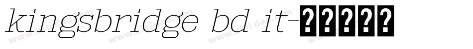 kingsbridge bd it字体转换